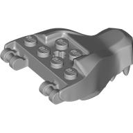 Деталь LEGO Creature Body Part, Dragon Head Upper Jaw [PLAIN], Светлый сине-серый