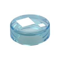 Деталь LEGO FLAT TILE 1X1, ROUND Eye print, Прозрачный светло-голубой