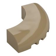 Деталь LEGO 1/4 ARCH BRICK 5X5, W/ CUTOUT, Темно-песочный