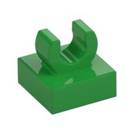 Деталь LEGO Плитка специальная 1 x 1, с клипсой, со скруглёнными краями, Ярко-зеленый