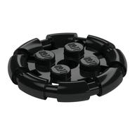 Деталь LEGO Plate Special 2 x 2 with Bar Frame Round, Черный
