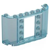 Деталь LEGO Panel 2 x 8 x 4 with Curved Sides, Прозрачный голубой опаловый