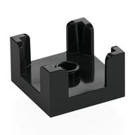 Деталь LEGO Panel 2 x 2 x 1 Corner Posts with Centre Stud, Черный