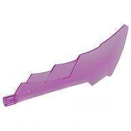 Деталь LEGO Large Figure Weapon Sword with Axle Connector, Прозрачный темно-розовый