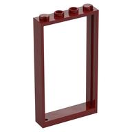 Деталь LEGO Door Frame 1 x 4 x 6 Type 2, Темно-красный