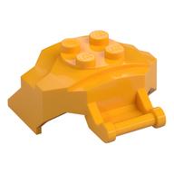 Деталь LEGO Кирпичик специальный 4 x 5 x 2, со стержнем, с 4 штырьками, Ярко-светло-оранжевый