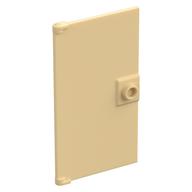 Деталь LEGO Door  1 x  4 x  6 Smooth with Chamfered Handle Plinth, Песочный