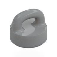 Деталь LEGO Tile Round 1 x 1 Special with Clip-Bar, Светлый сине-серый