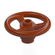 Деталь LEGO Technic Steering Wheel Small (3 Studs Diameter), Темно-оранжевый