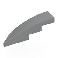 Деталь LEGO Скос изогнутый 1 x 4, с выемкой под штырёк справа, Светлый сине-серый