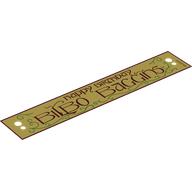 Banner 14 x 2 with Red 'HAPPY BIRTHDAY BILBO BAGGINGS' print