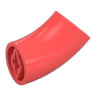 Деталь LEGO Brick Round 2 x 2 D. Tube with 45° Elbow and Axle Holes (Crossholes) at Each End [LONG], Коралловый