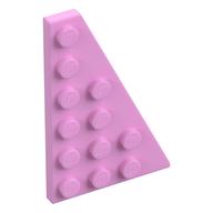 Деталь LEGO Пластина-клин правая 6 x 4, Ярко-розовый
