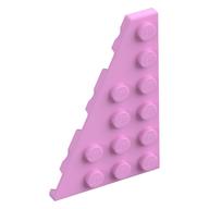 Деталь LEGO Пластина-клин левая 6 x 4, Ярко-розовый