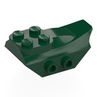 Деталь LEGO Brick Special 2 x 5 with Slope, Studs on Side, Темно-зеленый