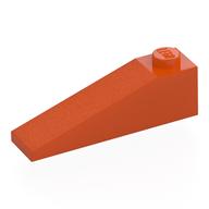 Деталь LEGO Скос 18° 4 x 1, Красно-оранжевый