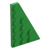Деталь LEGO Пластина-клин правая 6 x 4, Ярко-зеленый