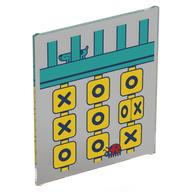 Деталь LEGO Glass for Frame 1 x 6 x 6 Tic Tac Toe Playground Equipment, Ladybird, Dog print, Прозрачный бесцветный