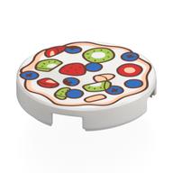 Tile Round 2 x 2 with Pavlova print