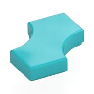 Деталь LEGO Tile Special 2 x 2 with 2 Quarter Round Cutouts, Средне-лазурный