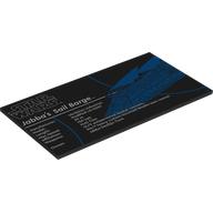 Деталь LEGO Tile 8 x 16 with 'STAR WARS', 'Jabba's Sail Barge', Stats print, Черный