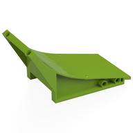 Деталь LEGO Slope Curved 8 x 15 x 6, Ramp, Лайм