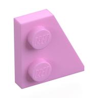 Деталь LEGO Пластина правая 2 x 2 27deg, Ярко-розовый