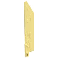 Деталь LEGO Weapon Sword, Blade with Bar, Single Edge, Ярко-светло-желтый