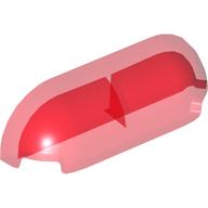 Деталь LEGO Brick Curved 1 x 4 x 1, Curved Sides, Прозрачный красный