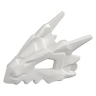 Деталь LEGO Creature Body Part, Dragon Head Upper Jaw, Hollow Eyes, Spikes, Белый