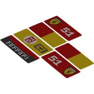 Деталь LEGO Лист наклеек для набора 30709-1, Цвет не указан/любой