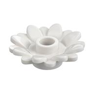 Деталь LEGO Plant, Sunflower 2 x 2 with 16 Petals, Белый