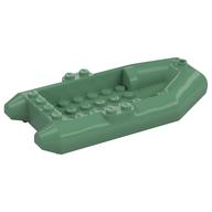 Деталь LEGO Boat / Rubber Raft / Dinghy 6 x 12, Песочно-зеленый