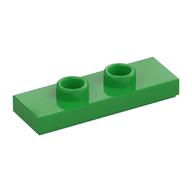 Деталь LEGO Пластина 1 x 3, с 2 выступами, Ярко-зеленый