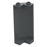 Деталь LEGO WALL 2X2X5, 1/4 CIRCLE, W/ CUTOUT, Темный сине-серый