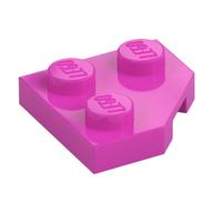 Деталь LEGO Пластина-клин 2 x 2, со срезанным углом, Темно-розовый