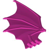 Деталь LEGO Animal, Dragon, Wing Large, Темно-розовый