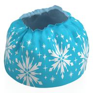 Деталь LEGO Duplo Skirt with Snowflakes Print, Средне-лазурный