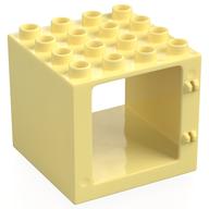 Деталь LEGO Коробка 4 x 4 x 3, Ярко-светло-желтый