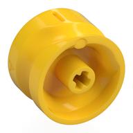 Деталь LEGO Gear Shifter with Groove, 9 Steps, A/B/C Marking, Желтый