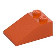 Деталь LEGO Скос 33° 3 x 2, Красно-оранжевый