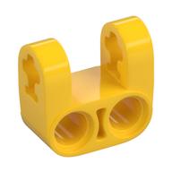 Деталь LEGO Technic Axle and Pin Connector Perpendicular Double Split [Reinforced], Желтый