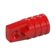 Деталь LEGO Hinge Cylinder 1 x 2 Locking with 1 Finger and Axle Hole On Ends [No Side Slots], Красный