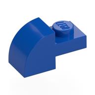 Деталь LEGO Кирпичик изогнутый 1 x 2 x 1, с изогнутым верхом, Голубой