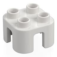 Деталь LEGO Табурет Duplo без спинки, Белый