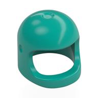 Деталь LEGO Minifig Helmet Classic, New Mold 2019, Темно-бирюзовый
