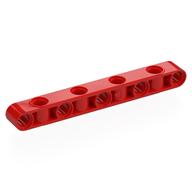 Деталь LEGO Technic Beam 1 x 9 Thick with Alternating Holes, Красный