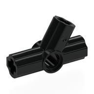 Деталь LEGO Technic Axle and Pin Connector Angled Triple - 60°, Черный