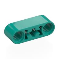 Деталь LEGO Technic Beam 1 x 3 Thick with Center Axle Hole, Темно-бирюзовый