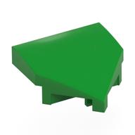 Деталь LEGO Скос изогнутый 2 x 2, с выемками под штырёк, Ярко-зеленый